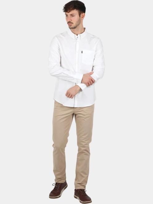 TBS Bradyche férfi hosszú ujjú ing fehér színben 5