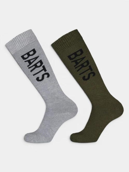 Barts Basic Skisock 2 Pack sízokni sötétzöld színben 2
