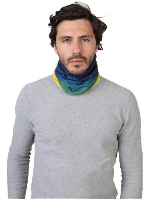 Barts Multicol Dip Dye csősál kék színben 3