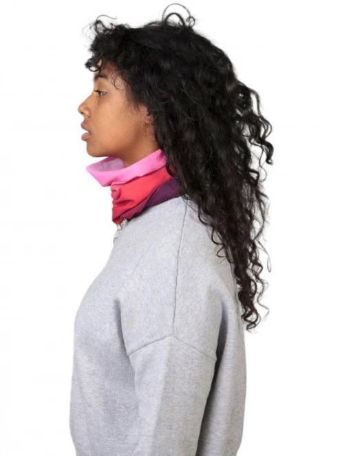 Barts Multicol Dip Dye csősál rózsaszín színben 3
