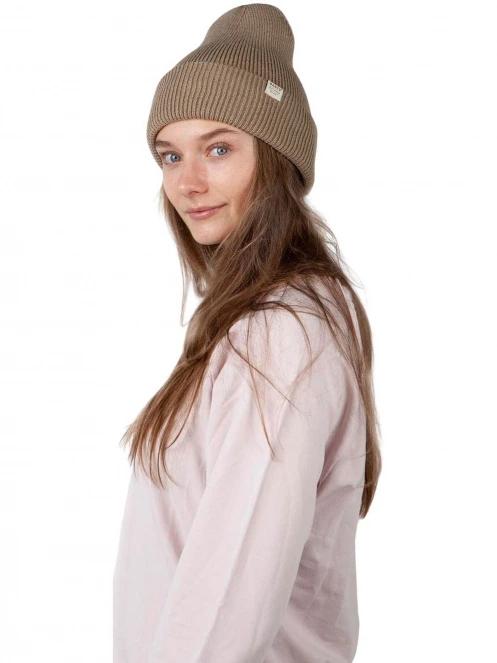 Barts Kinabalu Beanie kötött sapka barna színben 4