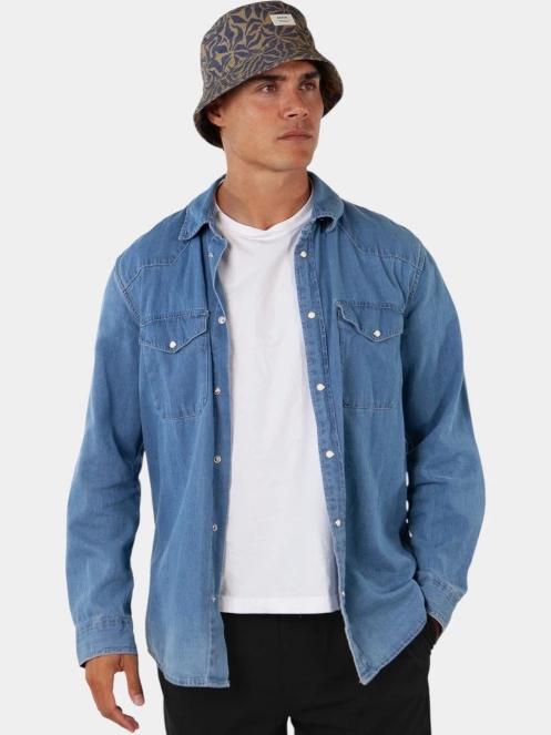 Barts Lowan Hat bucket hat sötétkék színben 4