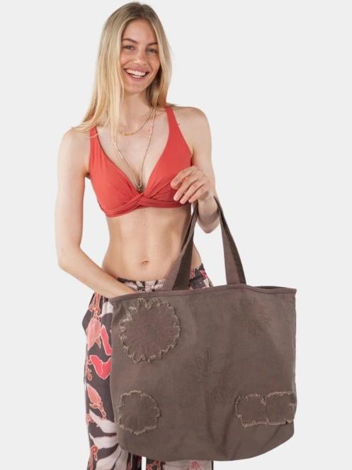 Barts Dieuw Beachbag női strandtáska barna színben 3