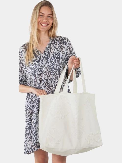 Barts Dieuw Beachbag női strandtáska fehér színben 3