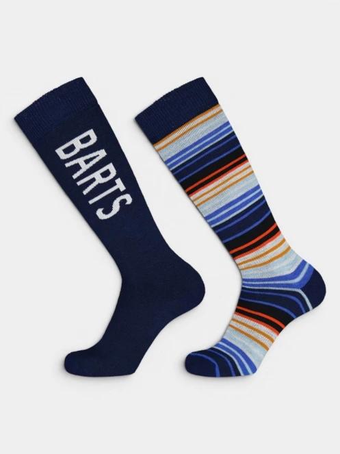 Barts Basic Skisock 2 Pack Stripe sízokni sötétkék színben 2