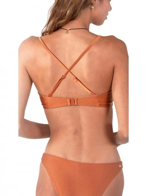 Barts Isla Bandeau női bikini felső sárga színben 3
