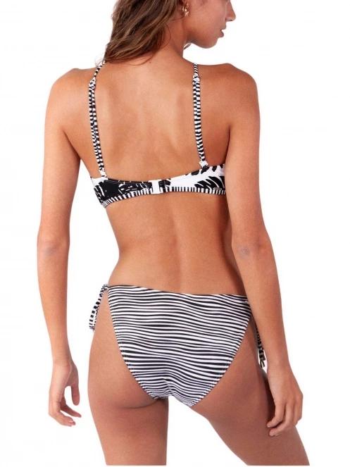 Barts Banksia Plunge Cross Back női bikini felső fekete színben 4