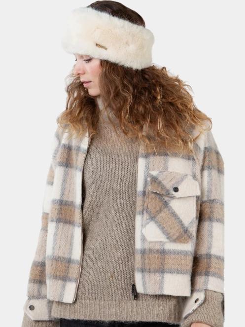 Barts Fur Headband női fejpánt fehér színben 4