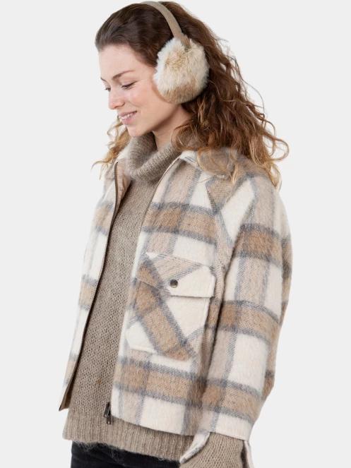 Barts Fur Earmuffs női fülvédő homok színben 4