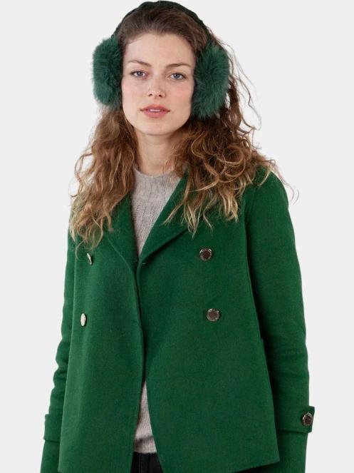 Barts Fur Earmuffs női fülvédő zöld színben 3