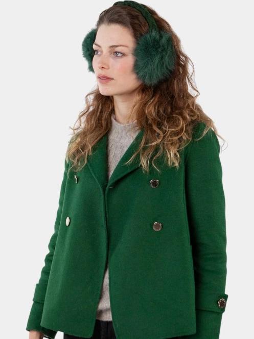 Barts Fur Earmuffs női fülvédő zöld színben 4