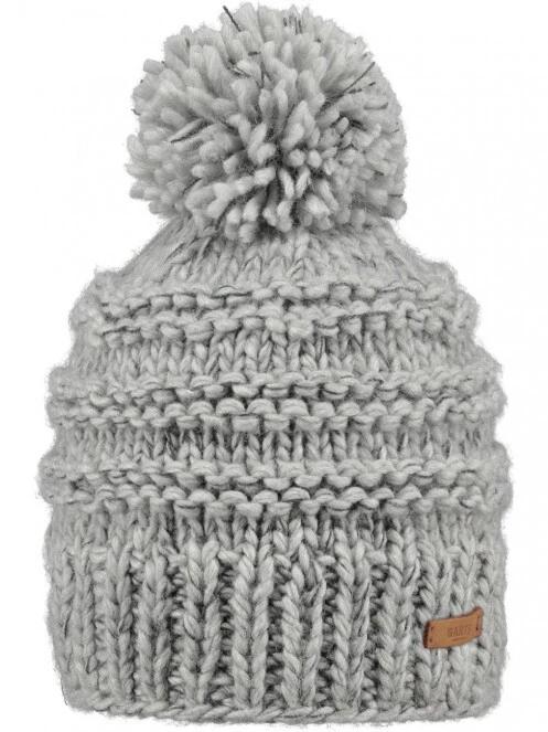 Barts Jasmin Beanie női bojtos sapka szürke színben 2