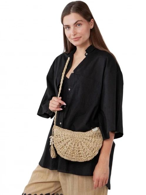 Barts Theros Shoulderbag női kistáska barna színben 3
