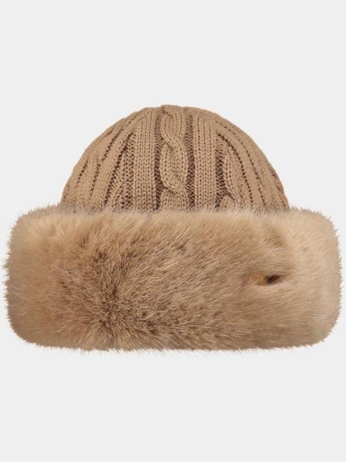 Barts Fur Cable Bandhat női fejpánt barna színben 2