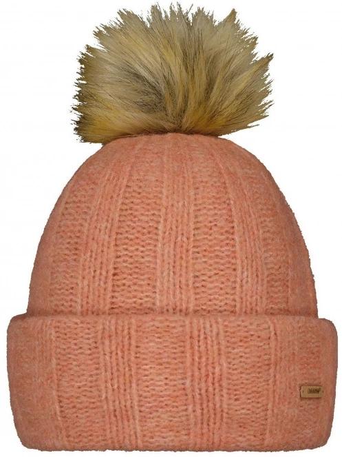 Barts Civana Beanie női bojtos sapka narancssárga színben 2