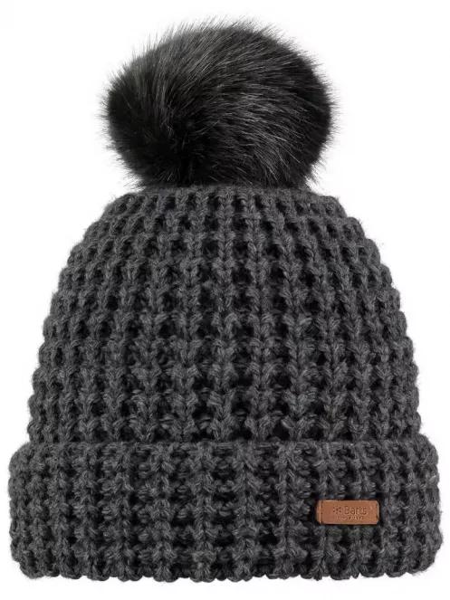 Barts Bonnie Beanie női bojtos sapka szürke színben 2