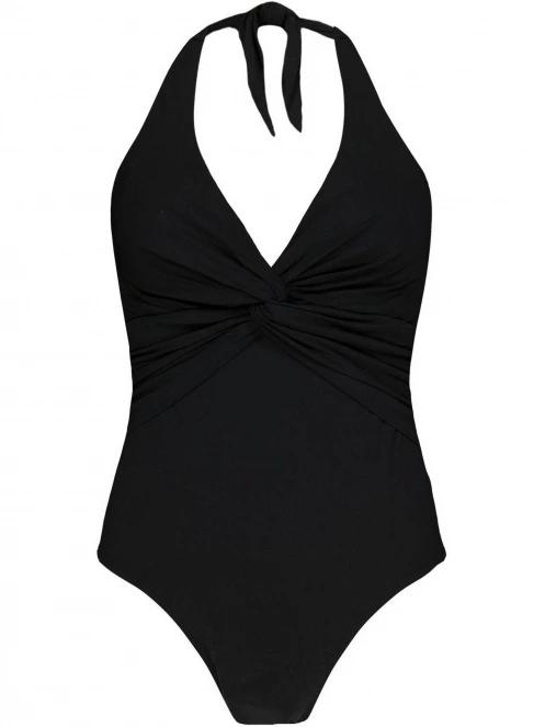 Barts Solid Halter Shaping One Piece női fürdőruha fekete színben 4