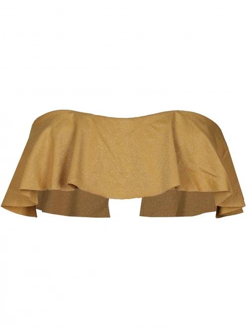 Barts Elviot Ruffle Bandeau női bikini felső sárga színben 2