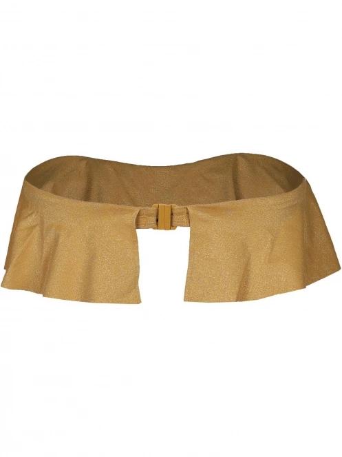 Barts Elviot Ruffle Bandeau női bikini felső sárga színben 3
