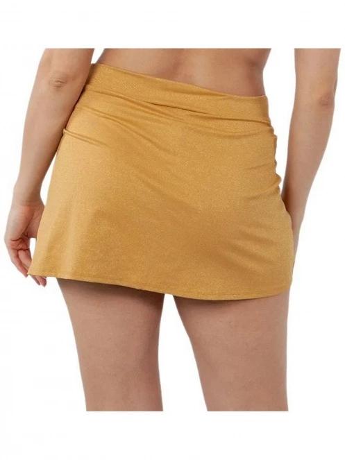 Barts Elviot Skirt női szoknya sárga színben 3
