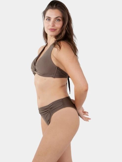 Barts Kelli Cross Halter női bikini felső barna színben 3