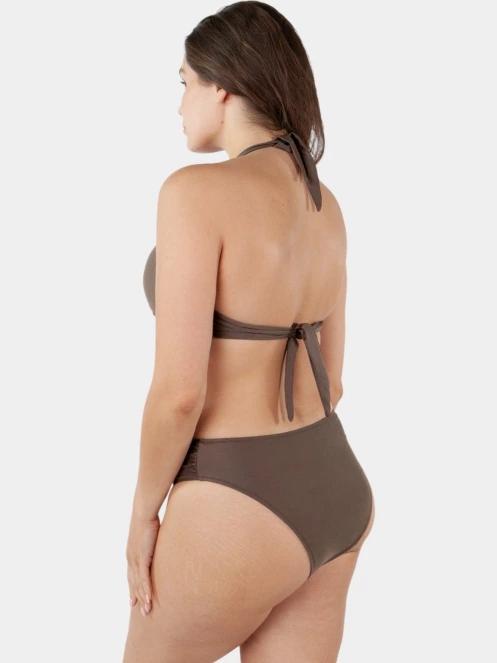 Barts Kelli Cross Halter női bikini felső barna színben 4