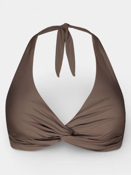 Barts Kelli Cross Halter női bikini felső barna színben 7