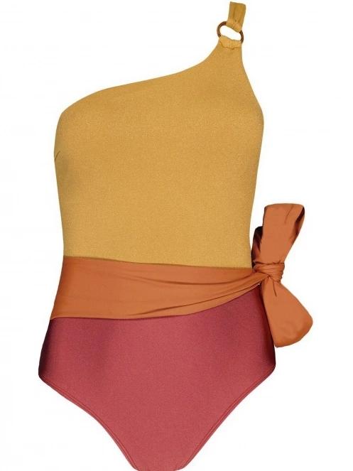 Barts Rioos One Shoulder One Piece női fürdőruha piros színben 4