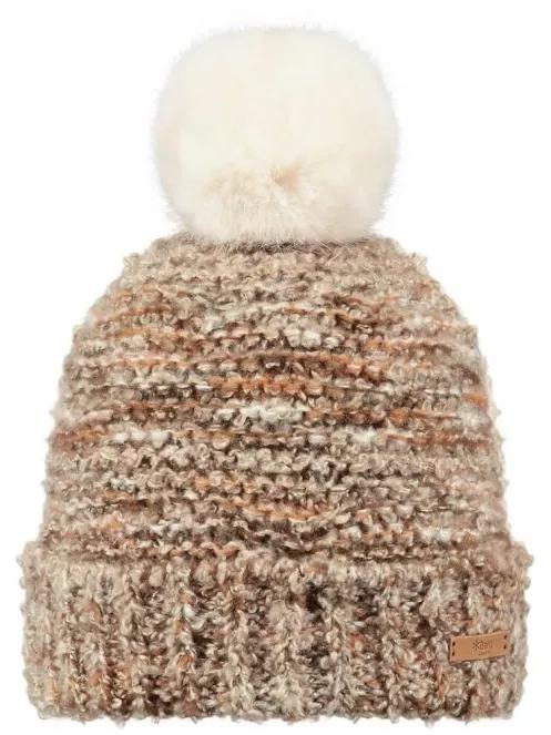 Barts Siret Beanie női bojtos sapka homok színben 2