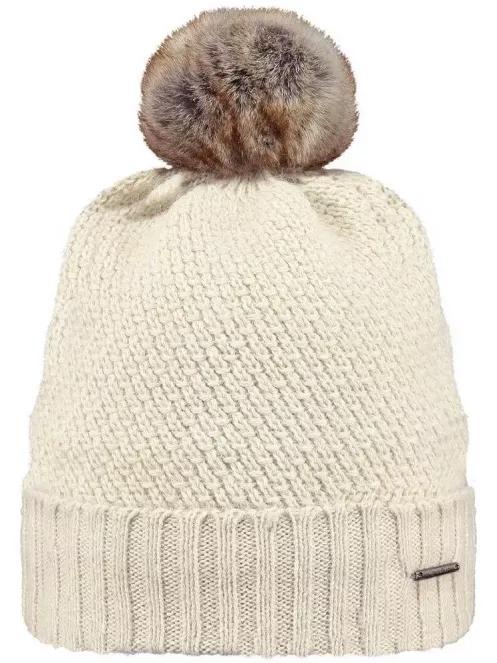 Barts Amaranth Beanie női bojtos sapka fehér színben 2