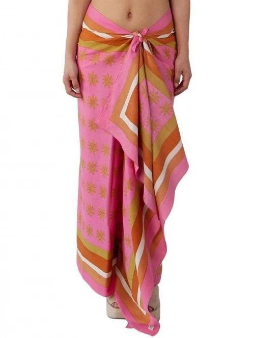 Barts Yandel női strandkendő rózsaszín színben 2