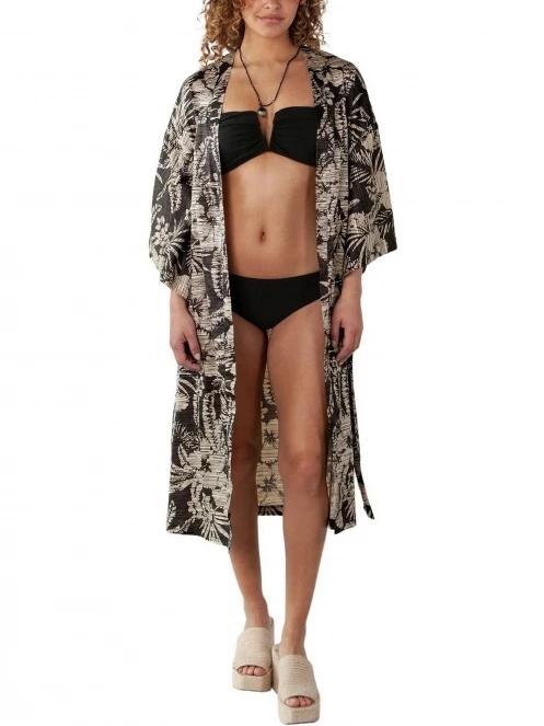 Barts Luciaga Kimono női strandruha fekete színben 2