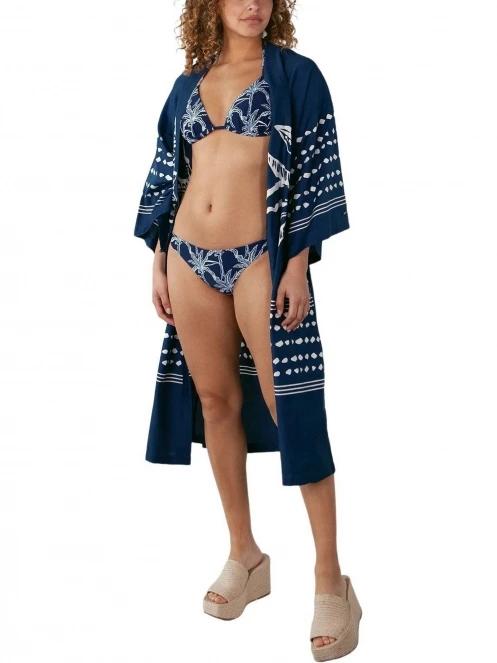 Barts Luciaga Kimono női strandruha sötétkék színben 3