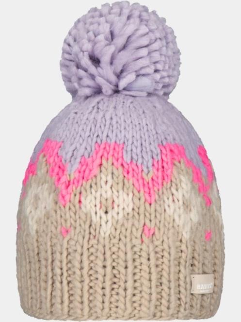 Barts Curley Beanie női bojtos sapka homok színben 2