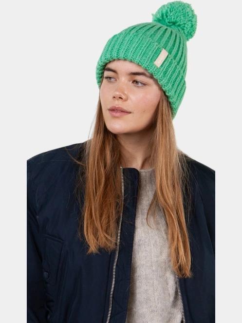 Barts Joansy Beanie női bojtos sapka zöld színben 4
