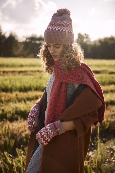 Barts Owlet Scarf női sál piros színben 5