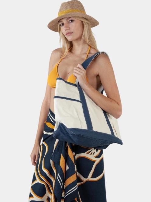 Barts Shaey Beachbag női strandtáska fehér színben 4