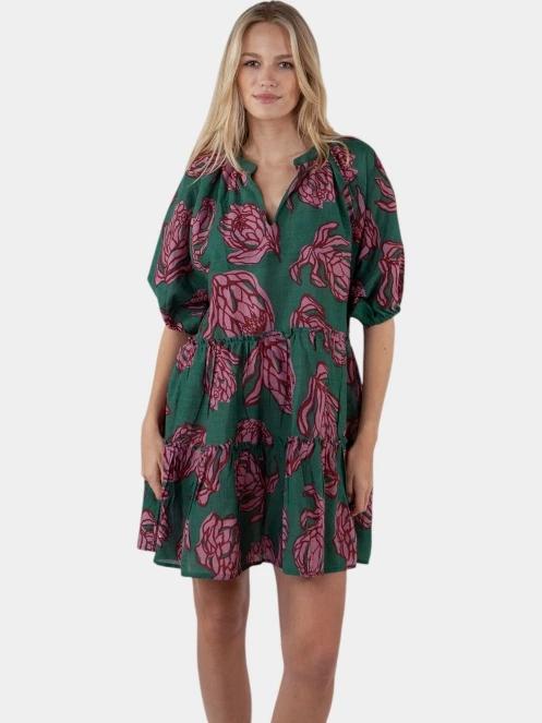 Barts Adeliu Dress női strandruha zöld színben 2