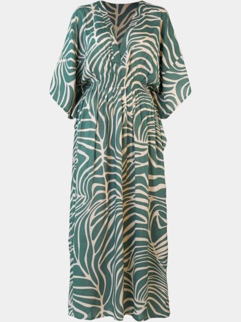 Barts Carmancu Dress női maxiruha zöld színben 4