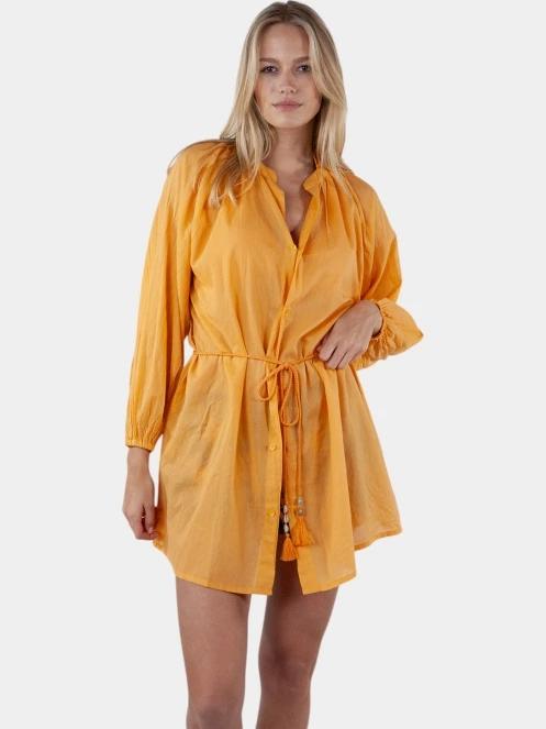 Barts Cuhra Dress női strandruha sárga színben 2