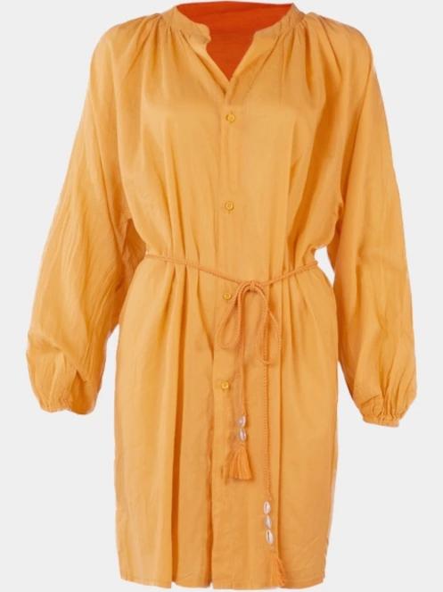 Barts Cuhra Dress női strandruha sárga színben 5