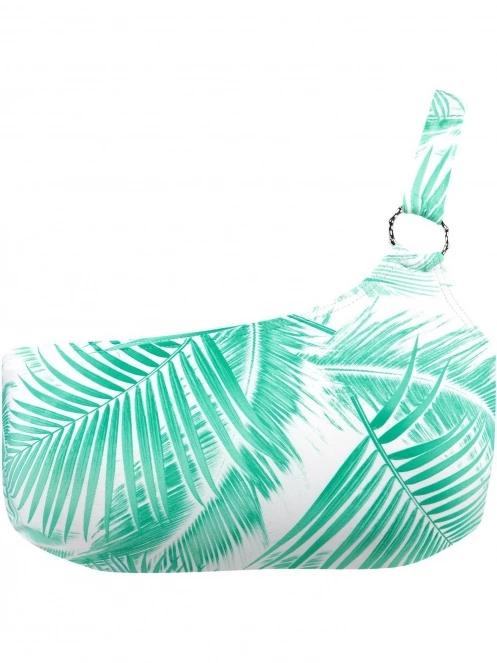 Barts Palmsy One Shoulder Top női bikini felső zöld színben 5