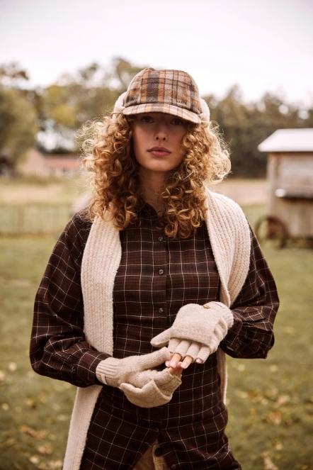 Barts Kirinda Bumgloves női kesztyű barna színben 5