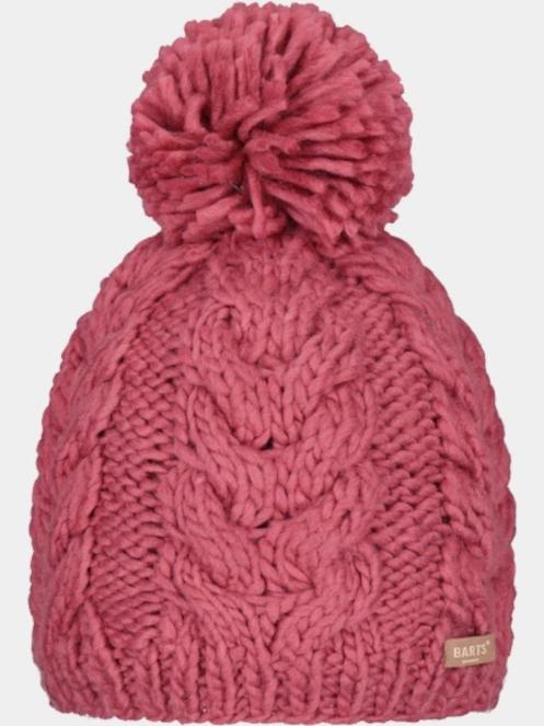 Barts Kelle Beanie női bojtos sapka rózsaszín színben 2