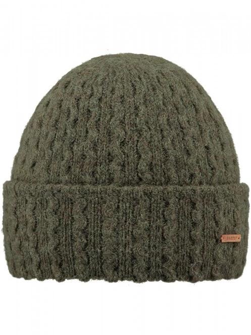 Barts Anye Beanie női kötött sapka oliva színben 2