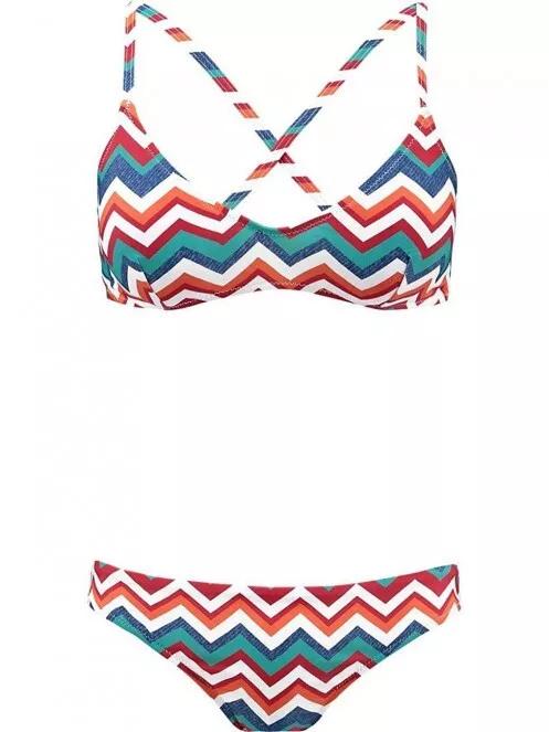 Barts Cardia Cross Back női bikini multikolor színben 2