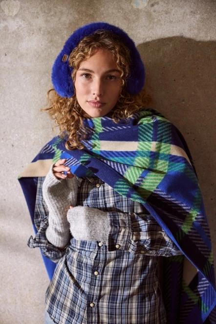 Barts Big Fur Earmuffs női fülvédő kék színben 5