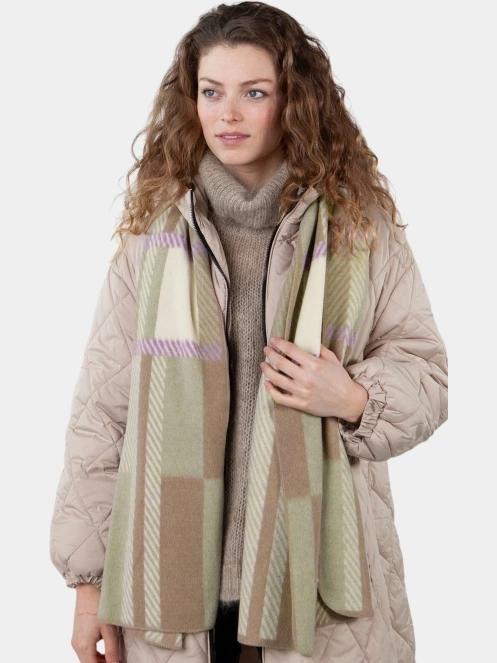 Barts Bliblock Scarf női sál zöld színben 4