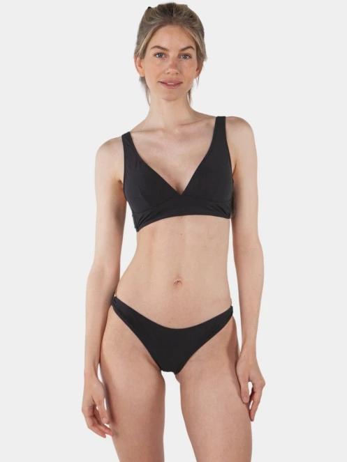 Barts Solid Longline női bikini felső fekete színben 2