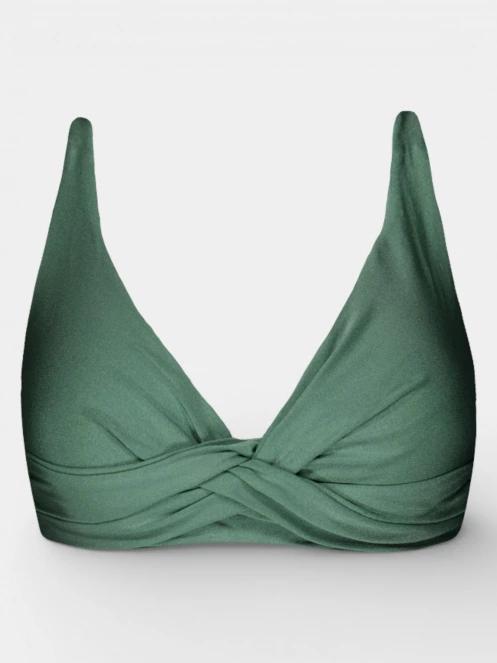 Barts Isla Triangle Halter női bikini felső zöld színben 5